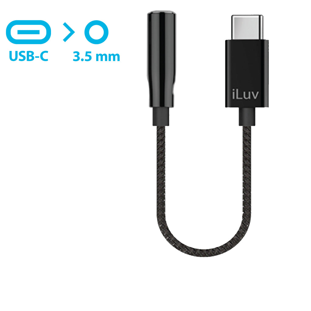 USB C to 3.5 mm Headphone Jack Adapter – iLuv Creative Technology