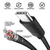 USB-C to USB-A Sync & Charge Cable (3 ft)