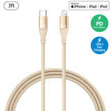 Fast Charging USB-C to Lightning Cable  3ft/6ft/10ft