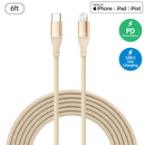 Fast Charging USB-C to Lightning Cable  3ft/6ft/10ft