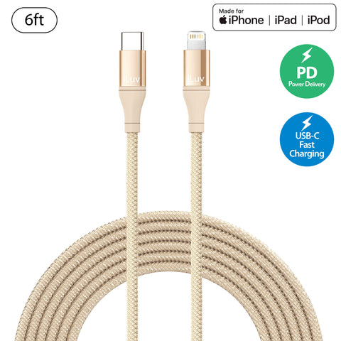 USB-C - Lightning charging and data cable