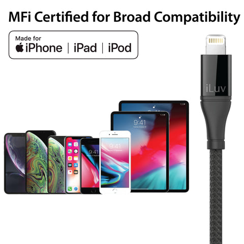 10 ft. Tough Lightning To USB-C Cable – Tzumi®